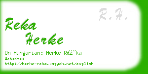 reka herke business card